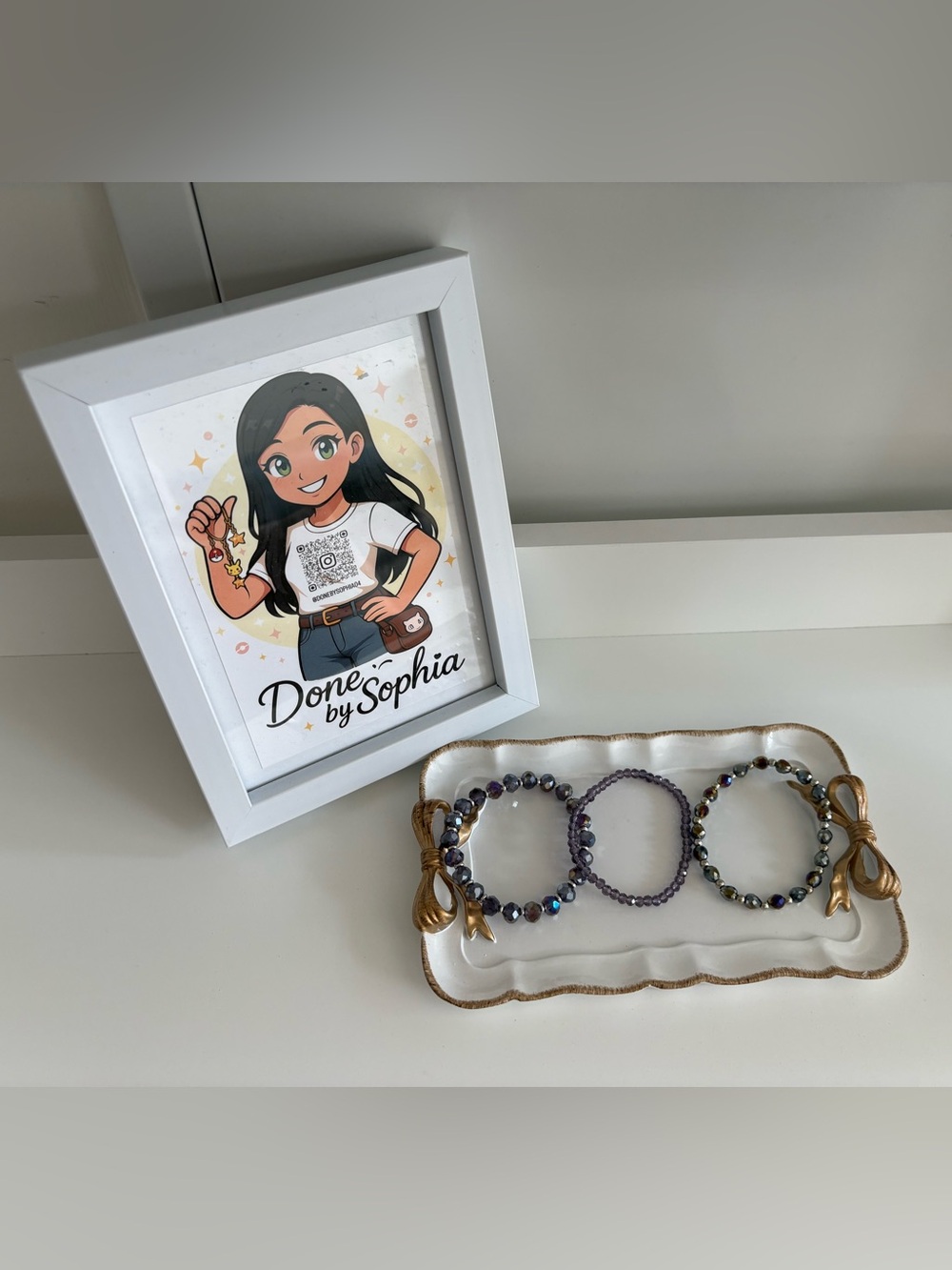 3-Piece Handmade Beaded Bracelet Set Done by Sophia